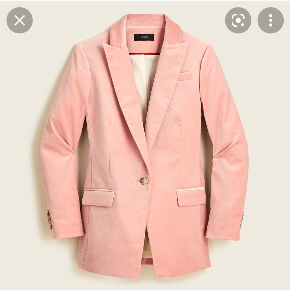 J.Crew Willa Blazer In Stretch Velvet